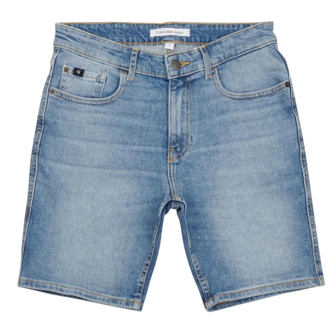 Calvin Klein Jeans Shorts & Bermudas^- REG SHORT MID BLUE