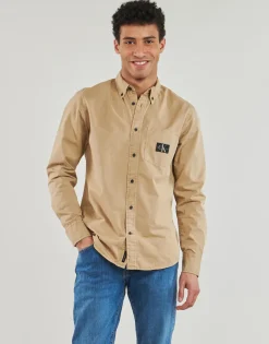 Calvin Klein Jeans - REGULAR SHIRT Beige Online