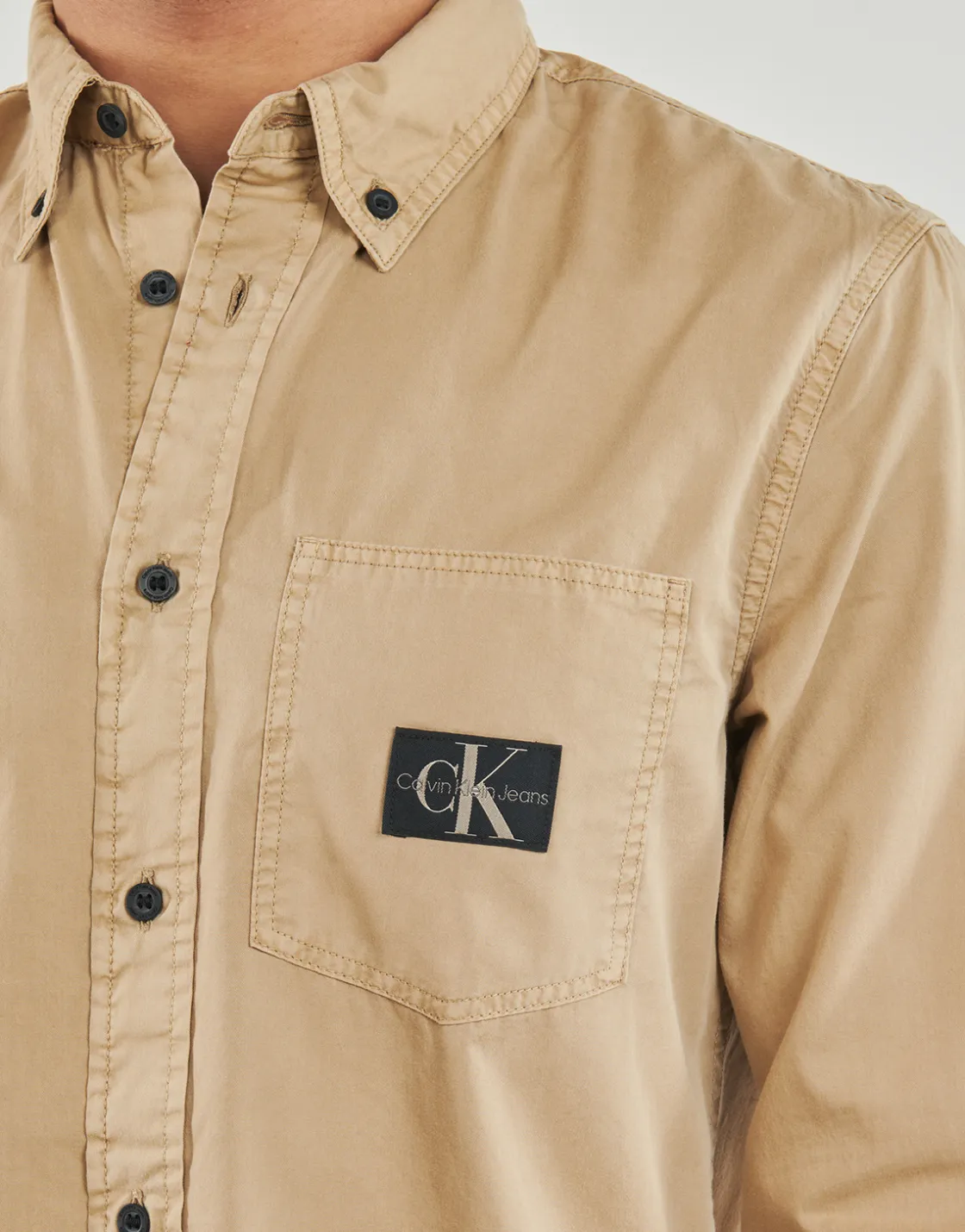 Calvin Klein Jeans - REGULAR SHIRT Beige Online
