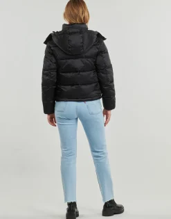 Calvin Klein Jeans Manteaux^- SHINY MONOLOGO ND SHORT PUFFER