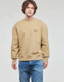 Calvin Klein Jeans - SHRUNKEN BADGE CREW NECK Beige Best