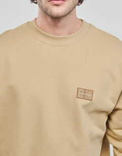 Calvin Klein Jeans - SHRUNKEN BADGE CREW NECK Beige Best