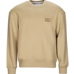 Calvin Klein Jeans - SHRUNKEN BADGE CREW NECK Beige Best