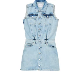 Calvin Klein Jeans - SLEEVELESS BLUE DENIM DRESS Bleu New