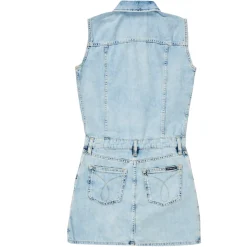 Calvin Klein Jeans - SLEEVELESS BLUE DENIM DRESS Bleu New