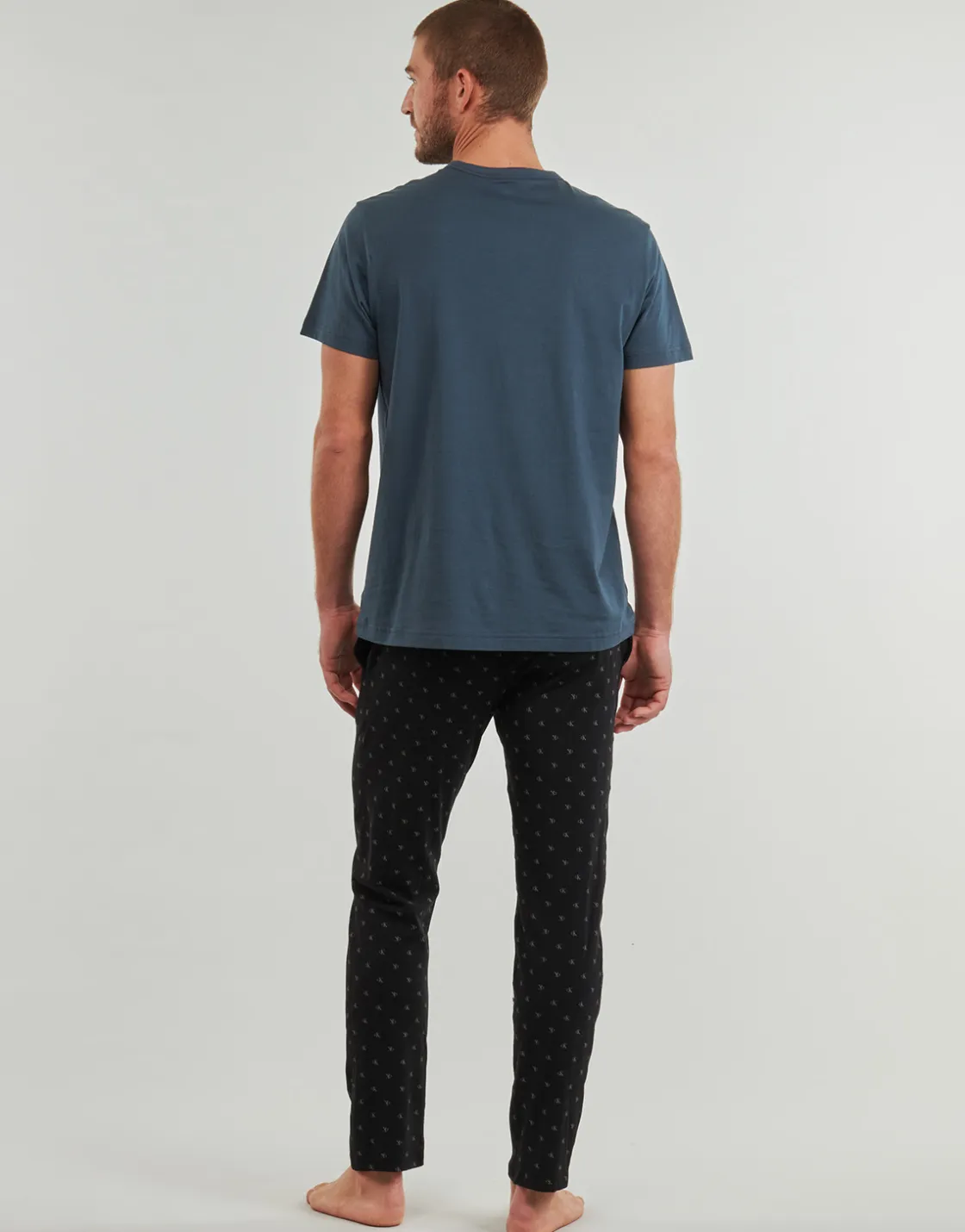 Calvin Klein Jeans - S/S CREW NECK Bleu Outlet