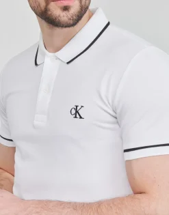 Calvin Klein Jeans T-shirts & Polos^- TIPPING SLIM POLO