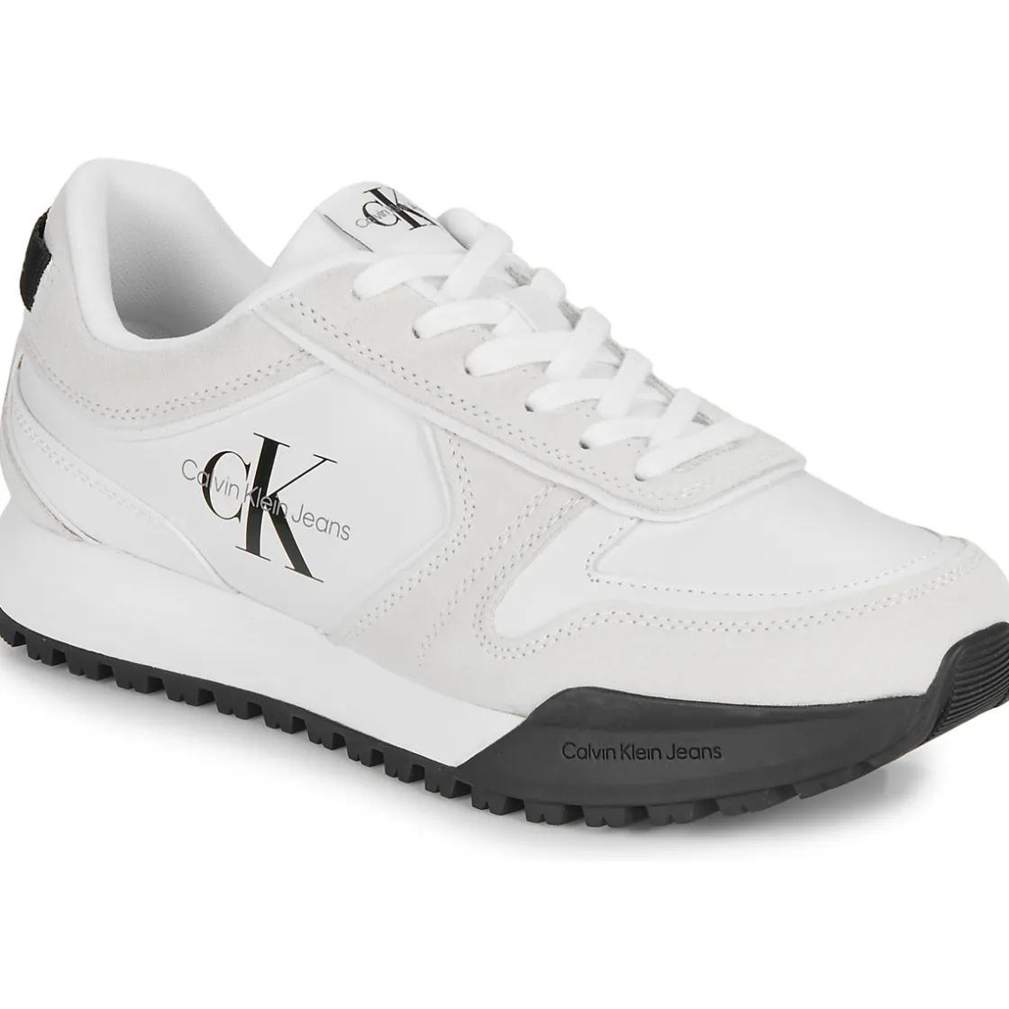 Calvin Klein Jeans - TOOTHY RUNNER IRREGULARLINES Blanc Hot