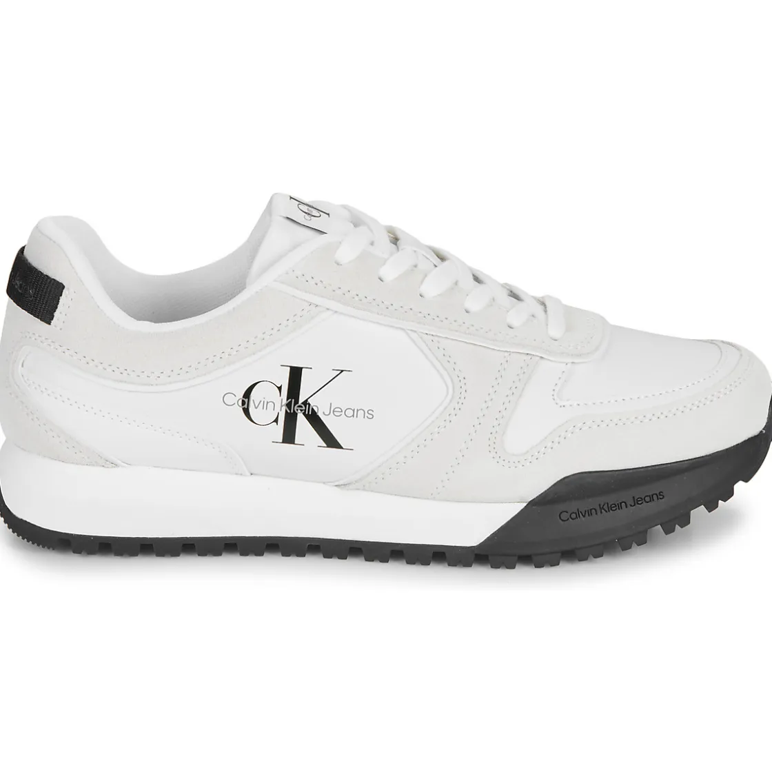 Calvin Klein Jeans - TOOTHY RUNNER IRREGULARLINES Blanc Hot