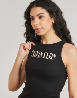 Calvin Klein Jeans T-shirts & Polos^- VARSITY CALVIN KLEIN RIB TANK