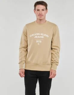 Calvin Klein Jeans - VARSITY CURVE CREW NECK< Sweats & Polaires