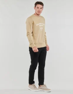Calvin Klein Jeans - VARSITY CURVE CREW NECK< Sweats & Polaires