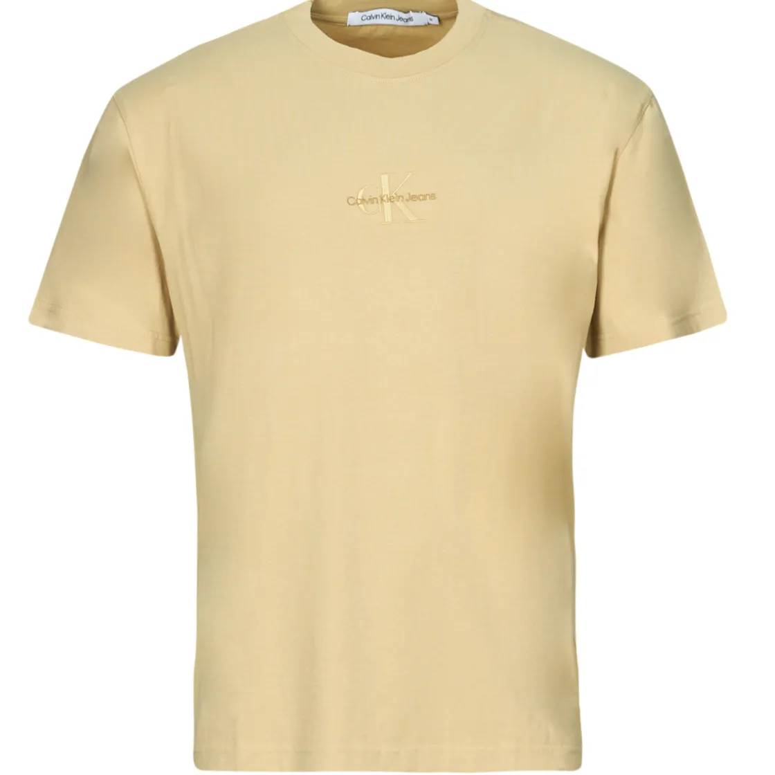 Calvin Klein Jeans - WASHED MONOLOGO TEE Beige