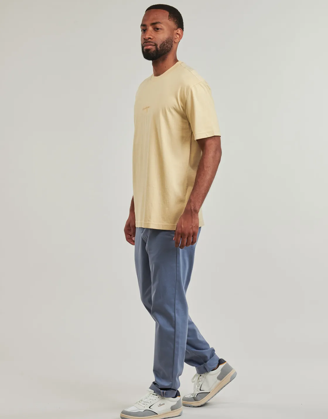 Calvin Klein Jeans - WASHED MONOLOGO TEE Beige