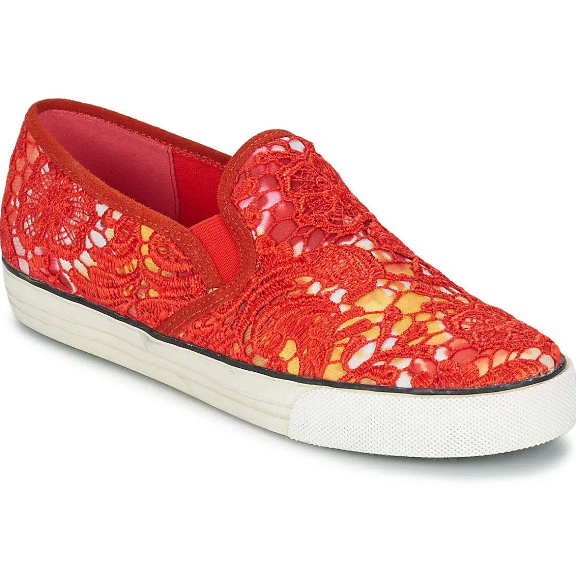 Colors of California Slip Ons^- LACE SLIP