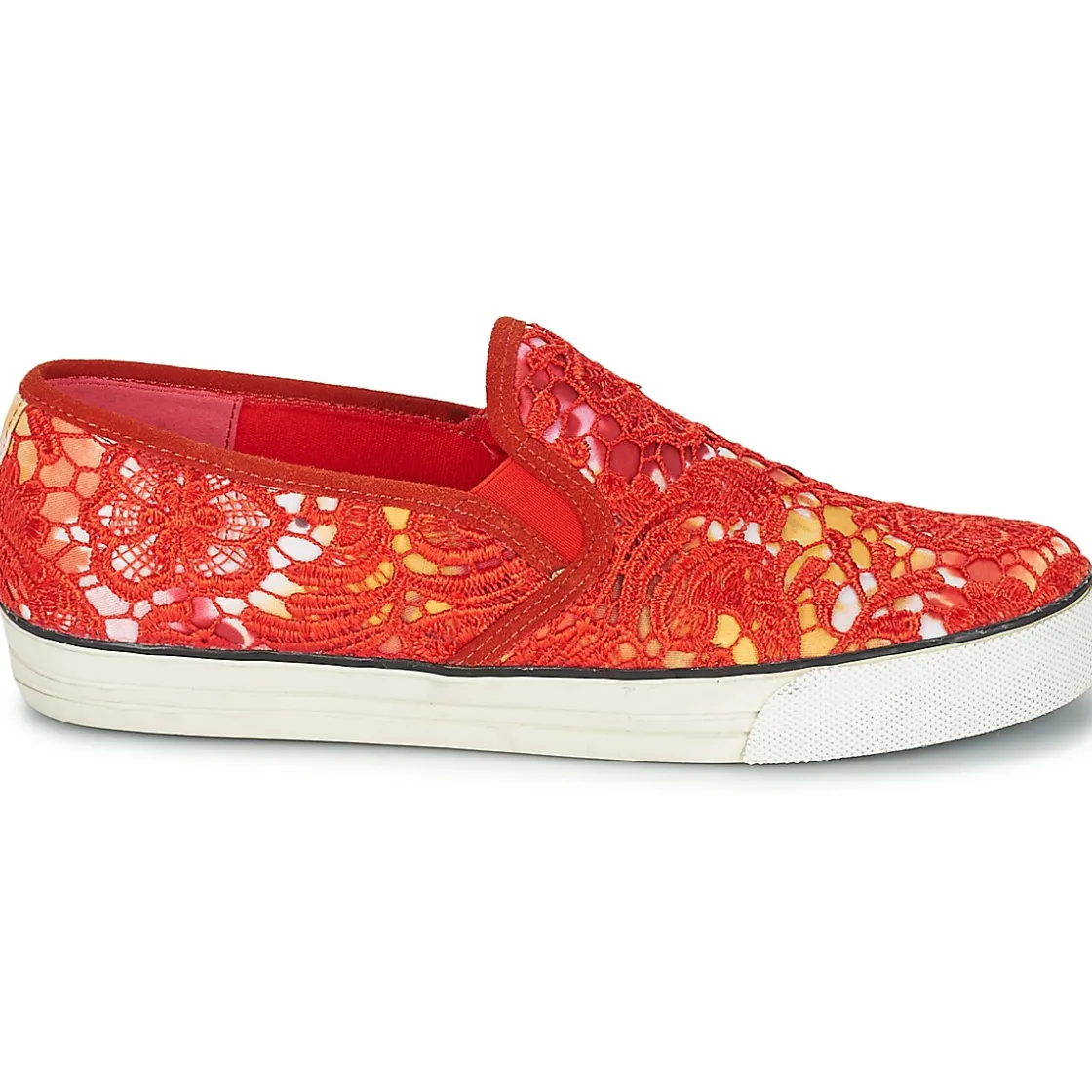 Colors of California Slip Ons^- LACE SLIP