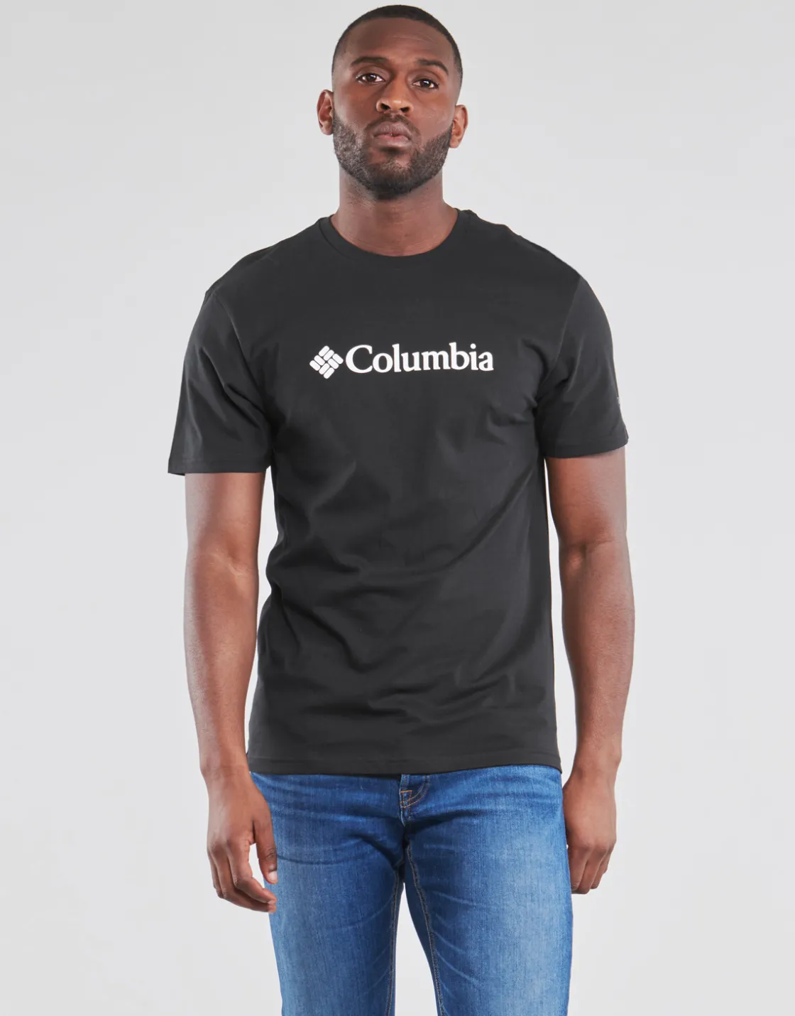 Columbia - CSC BASIC LOGO SHORT SLEEVE SHIRT Noir Outlet