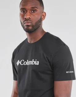 Columbia - CSC BASIC LOGO SHORT SLEEVE SHIRT Noir Outlet