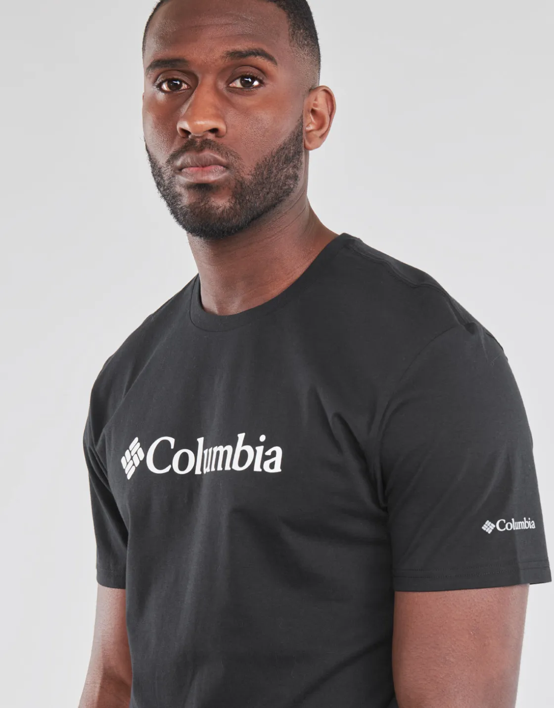Columbia - CSC BASIC LOGO SHORT SLEEVE SHIRT Noir Outlet