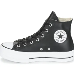 Converse - CHUCK TAYLOR ALL STAR LIFT CLEAN LEATHER HI Noir Online