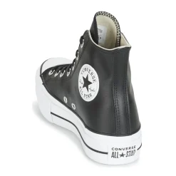 Converse - CHUCK TAYLOR ALL STAR LIFT CLEAN LEATHER HI Noir Online