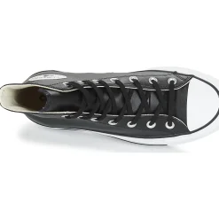 Converse - CHUCK TAYLOR ALL STAR LIFT CLEAN LEATHER HI Noir Online