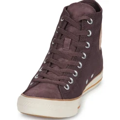 Converse - CHUCK TAYLOR ALL STAR CANVAS & LEATHER Marron