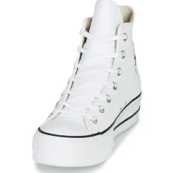 Converse - CHUCK TAYLOR ALL STAR LIFT CLEAN LEATHER HI< Baskets Mode