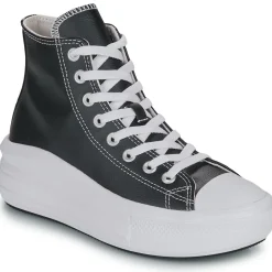 Converse - CHUCK TAYLOR ALL STAR MOVE PLATFORM LEATHER Noir Outlet