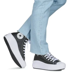 Converse - CHUCK TAYLOR ALL STAR MOVE PLATFORM LEATHER Noir Outlet