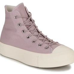 Converse Baskets Mode^- CHUCK TAYLOR ALL STAR LIFT PLATFORM SUMMER UTILITY-LUCID LILAC/V