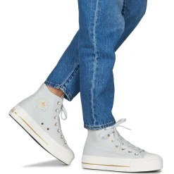 Converse - CHUCK TAYLOR ALL STAR LIFT PLATFORM TAILORED LINES Bleu