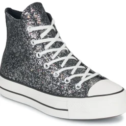 Converse - CHUCK TAYLOR ALL STAR LIFT PLATFORM GLITTER Noir Best