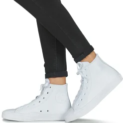 Converse - CHUCK TAYLOR ALL STAR LEATHER HI Blanc Hot