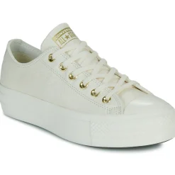 Converse - CHUCK TAYLOR ALL STAR LIFT PLATFORM GOLD Blanc Outlet