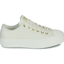 Converse - CHUCK TAYLOR ALL STAR LIFT PLATFORM GOLD Blanc Outlet