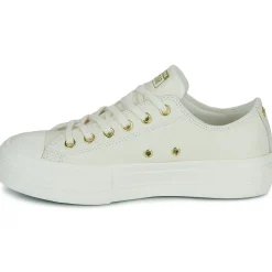 Converse - CHUCK TAYLOR ALL STAR LIFT PLATFORM GOLD Blanc Outlet