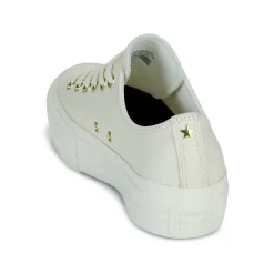 Converse - CHUCK TAYLOR ALL STAR LIFT PLATFORM GOLD Blanc Outlet