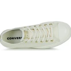 Converse - CHUCK TAYLOR ALL STAR LIFT PLATFORM GOLD Blanc Outlet