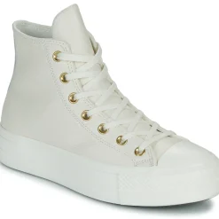Converse - CHUCK TAYLOR ALL STAR LIFT PLATFORM GOLD Blanc Sale