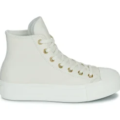 Converse - CHUCK TAYLOR ALL STAR LIFT PLATFORM GOLD Blanc Sale