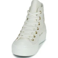 Converse - CHUCK TAYLOR ALL STAR LIFT PLATFORM GOLD Blanc Sale