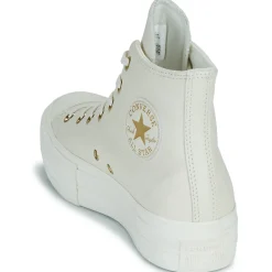 Converse - CHUCK TAYLOR ALL STAR LIFT PLATFORM GOLD Blanc Sale