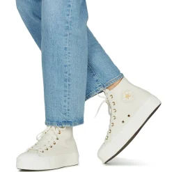 Converse - CHUCK TAYLOR ALL STAR LIFT PLATFORM GOLD Blanc Sale