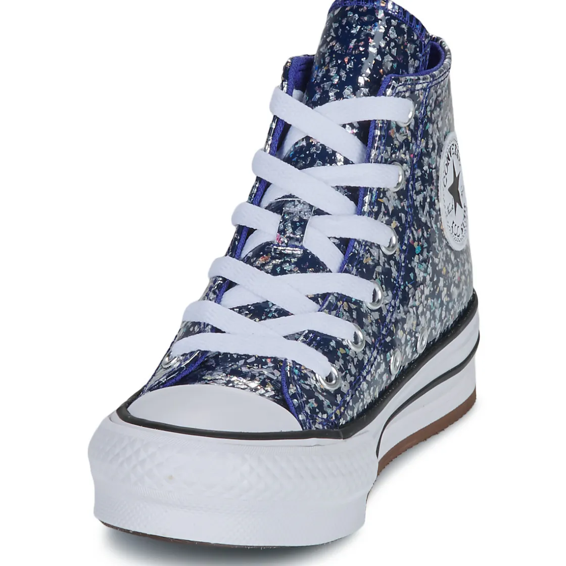 Converse - CHUCK TAYLOR ALL STAR EVA LIFT GLITTER Bleu Clearance