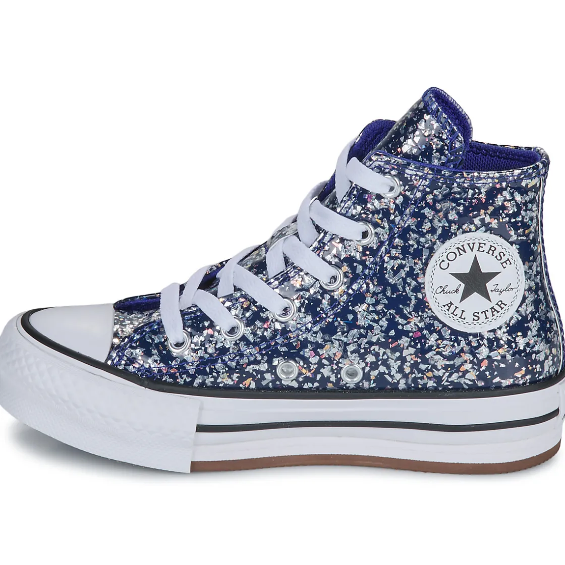Converse - CHUCK TAYLOR ALL STAR EVA LIFT GLITTER Bleu Clearance