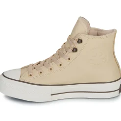 Converse Baskets Mode^- CHUCK TAYOR ALL STAR LIFT PLATFORM WEATHERIZED LEATHER