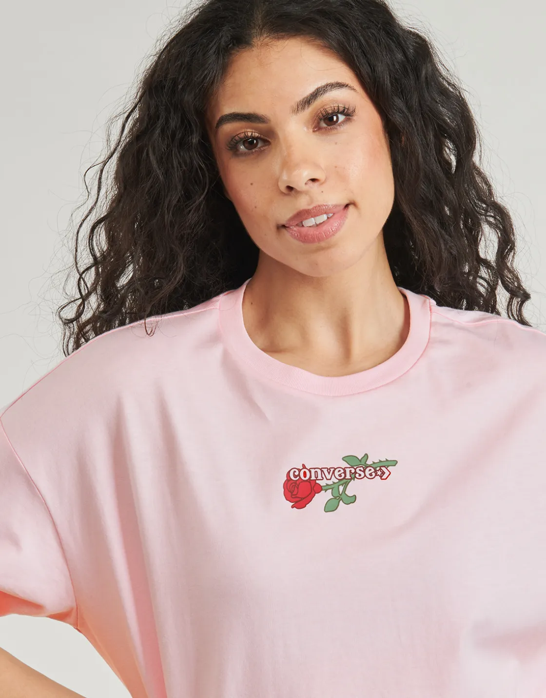 Converse - TLMN VDAY CROP OS TEE Rose Discount