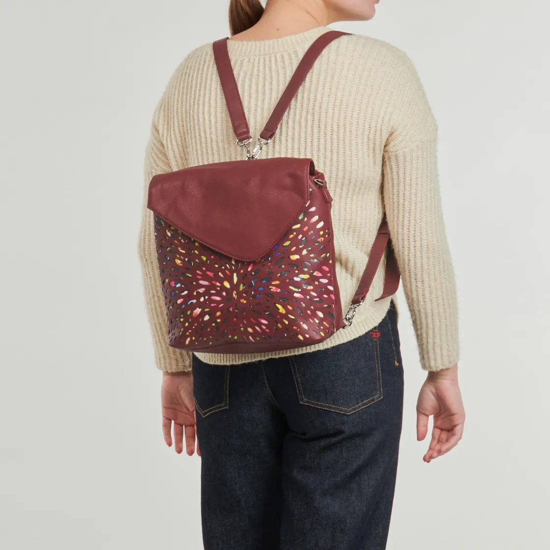 Desigual - BACK BLACKWELL JERSEY GRANATE Bordeaux Best