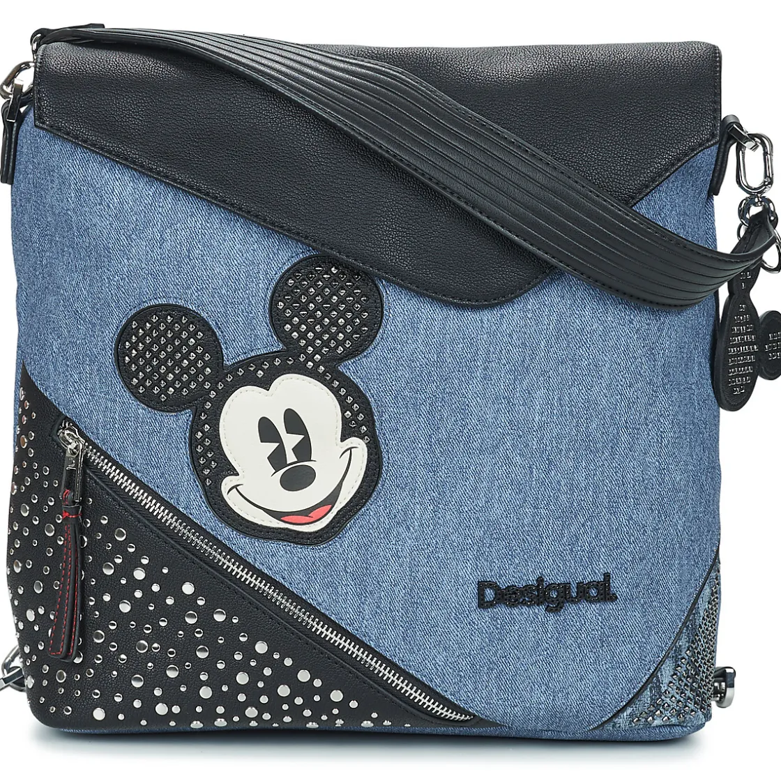 Desigual Sacs À Dos^- BACK MICKEY DENIM EDGE JERSEY MAXI PU